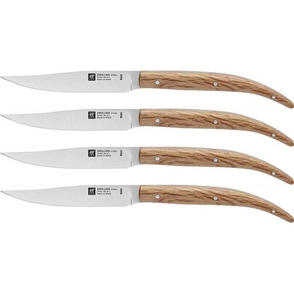 Набор стейковых ножей 4 пр. ZWILLING, с рукояткой из дуба 39160-000 Zwilling, Steak-Sets 39160-000
Набор стейковых ножей 4 пр. ZWILLING, с рукояткой из дуба 39160-000 Zwilling, Steak-Sets 39160-000