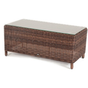 Изображение товара Столик журнальный из искусственного ротанга, цвет коричневый 4SIS Кон Панна YH-S4517W-1 brown