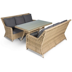 Изображение товара Обеденная группа из искусственного ротанга 4SIS Кортадо KOR2S3T-3-SET