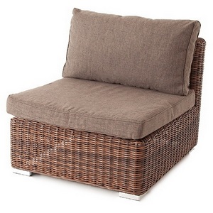 Изображение товара Модуль диванный прямой с подушками, цвет коричневый 4SIS Лунго YH-C1032W brown