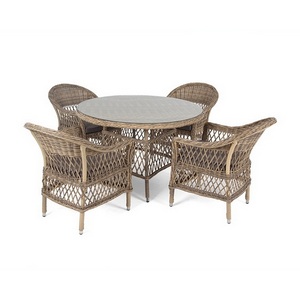 Изображение товара Обеденная группа из искусственного ротанга, цвет соломенный 4SIS Дольче DOLC4T-5-SET