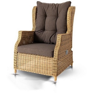 Изображение товара Кресло раскладное плетеное, цвет соломенный 4SIS Форио YH-C1543D