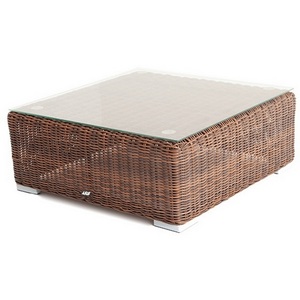 Изображение товара Журнальный столик плетеный, цвет коричневый 4SIS Лунго YH-S4019G brown