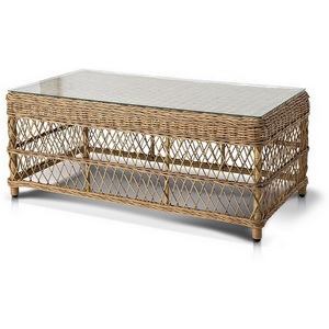 Изображение товара Стол журнальный из искусственного ротанга, цвет соломенный 4SIS Гранд Латте YH-S4840W