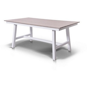 Изображение товара Сан Ремо стол с деревянной столешницей длиной 150 см обеденный из ДПК, каркас алюминиевый 4SIS УТ-00000523