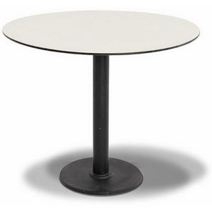 Изображение товара Каффе интерьерный стол из HPL D70см, цвет молочный 4SIS УТ-00000578 (круглая столешница)