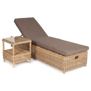 Изображение товара "Рим" комплект шезлонг со столиком, цвет соломенный 4SIS арт.УТ-00000675