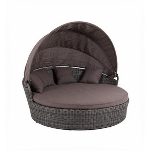 Изображение товара Плетеная кровать круглая, цвет графит 4SIS Стильяно YH-L618W graphite