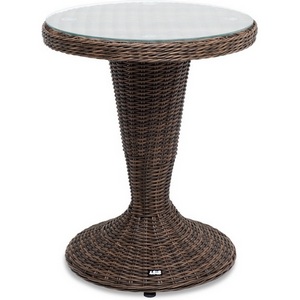 Изображение товара Леванте стол из искусственного ротанга, цвет коричневый 4SIS УТ-00001064 (круглая столешница)