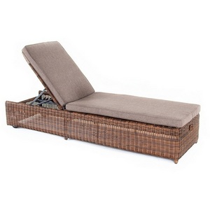 Изображение товара Шезлонг с подушкой, цвет коричневый 4SIS Рим YH-L1032W-1 brown