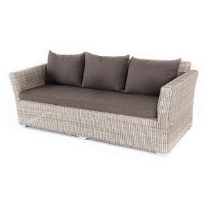 Изображение товара Диван из искусственного ротанга трехместный, цвет бежевый 4SIS Капучино YH-C3130W-3 beige