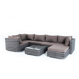 Изображение товара Трансформирующаяся лаунж-зона из искусственного ротанга, цвет графит 4SIS Лунго LS5O1T1-7-SET graphite