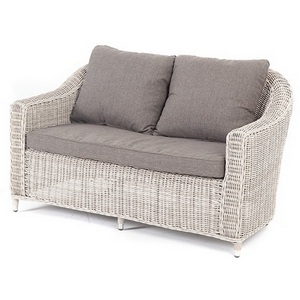 Изображение товара Диван из искусственного ротанга двухместный, цвет бежевый 4SIS Кон Панна YH-C2808W beige