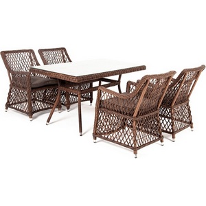 Изображение товара "Латте–140 L" обеденная группа плетеная, цвет коричневый 4SIS арт.УТ-00002190