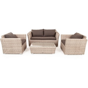 Изображение товара Лаунж-зона из искусственного ротанга, цвет бежевый 4SIS Капучино Сингл KSS2C2T-4-SET beige