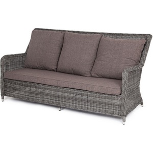 Изображение товара Диван трехместный из искусственного ротанга, цвет графит 4SIS Гляссе YH-C3579W-2 graphite