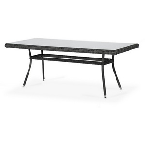 Изображение товара Плетеный стол из искусственного ротанга 200х90см, цвет графит 4SIS Латте YH-T4766G-2 graphite