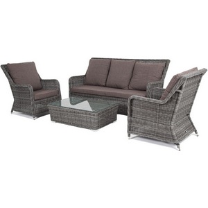 Изображение товара "Гляссе" лаунж-зона из искусственного ротанга, цвет графит 4SIS арт.УТ-00003176