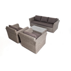 Изображение товара "Капучино" лаунж-зона из искусственного ротанга (гиацинт), цвет серый 4SIS арт.УТ-00004224