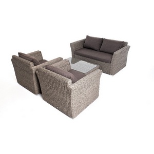 Изображение товара "Капучино Сингл" лаунж-зона из искусственного ротанга (гиацинт), цвет серый 4SIS арт.УТ-00004225