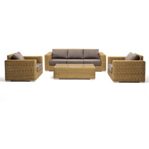 Изображение товара Лаунж-зона из искусственного ротанга, цвет соломенный 4SIS Боно BS3C2T-4-SET