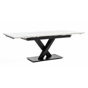 Изображение товара Юпитер стол интерьерный раздвижной обеденный из керамики, цвет белый глянцевый 4SIS УТ-00005339