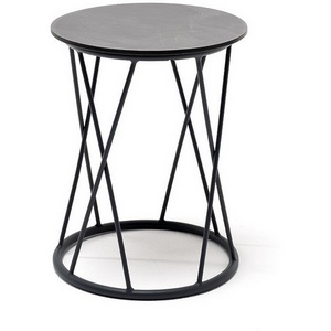 Изображение товара Колумбия журнальный стол из HPL D40 H55, каркас из алюминия темно-серый (RAL 7024), цвет столешницы серый гранит 4SIS УТ-00005804 (круглая столешница, О-образная опора)