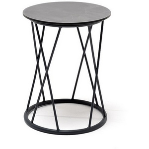 Изображение товара Колумбия журнальный стол из HPL D40 H55, каркас из стали темно-серый (RAL 7024) муар, цвет столешницы серый гранит 4SIS УТ-00006950