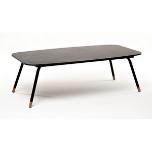 Изображение товара Верона журнальный стол из HPL 120х65, H40, каркас черный муар, цвет столешницы серый гранит 4SIS УТ-00007156 (прямоугольная столешница, 4 ножки)