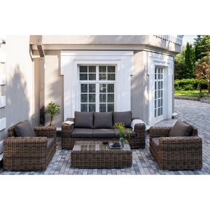 Изображение товара "Палермо" лаунж-зона из искусственного ротанга, цвет соломенный 4SIS арт.УТ-00008190