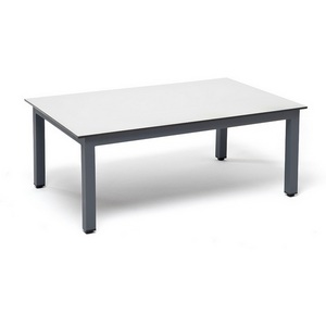 Изображение товара Канны журнальный столик из HPL 90х60, H40, каркас темно-серый (RAL 7024), цвет столешницы молочный 4SIS УТ-00008363 (прямоугольная столешница, 4 ножки)