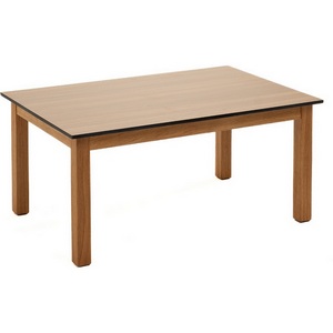 Изображение товара Канны журнальный стол 900x600 мм из HPL, H40, основание дуб, цвет столешницы дуб 4SIS УТ-00008581 (прямоугольная столешница, 4 ножки)