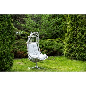 Изображение товара "Севилья" кресло-кокон из искусственного ротанга, цвет светло-серый 4SIS YSRS240700