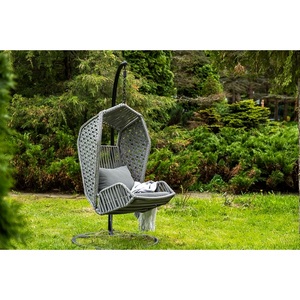 Изображение товара "Капри" подвесное кресло из искусственного ротанга, цвет серый 4SIS арт.УТ-00009337