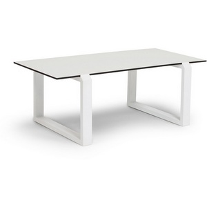 Изображение товара Варадеро журнальный стол из HPL 110х60 H43, каркас алюминий белый муар, цвет столешницы молочный 4SIS УТ-00009876