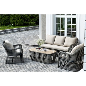 Изображение товара "Ницца" лаунж-зона из искусственного ротанга, цвет бронзовый 4SIS арт.УТ-00010002