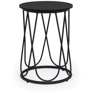 Изображение товара "Перу" журнальный стол из HPL круглый ?40 H55, каркас из алюминия темно-серый (RAL 7024) муар, цвет столешницы "серый гранит" 4SIS GRAY-D40-Al-PER(Ral7024Mua)-4sis