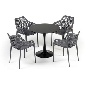 Изображение товара "Беллини" обеденная группа на 4 персоны, цвет темно-серый 4SIS ВC2T-3-SET