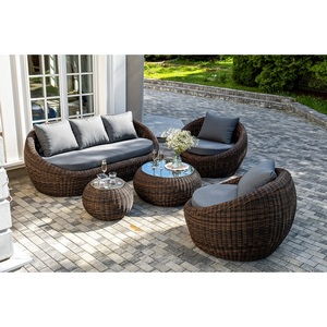 Изображение товара "Барселона" лаунж-зона из искусственного ротанга, цвет коричневый 4SIS арт.УТ-00010262