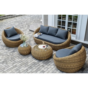 Изображение товара "Барселона" лаунж-зона из искусственного ротанга, цвет соломенный 4SIS арт.УТ-00010271