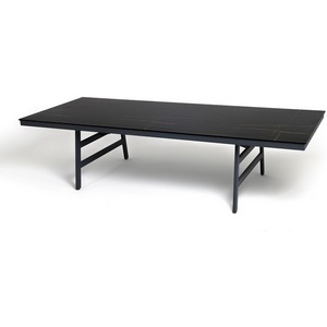 Изображение товара Рио стол из HPL 300х120см, цвет столешницы черный мрамор, угол R3мм 4SIS УТ-00010287