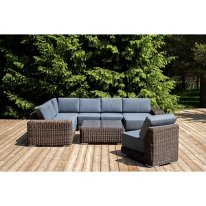 Изображение товара "Капри" трансформирующаяся лаунж-зона из искусственного ротанга, цвет коричневый 4SIS арт.УТ-00010385