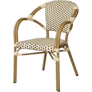 Изображение товара "Кабри" плетеный стул из искусственного ротанга, цвет бежево-коричневый 4SIS ZF2100C Coffee
