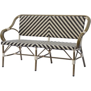 Изображение товара "Кабри" диван двухместный из искусственного ротанга, цвет бежево-коричневый 4SIS ZF2186C Coffee