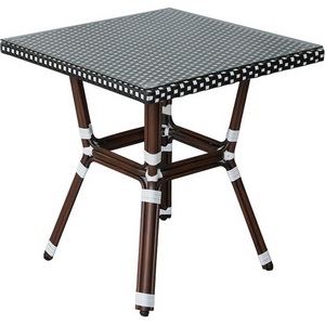 Изображение товара "Кабри" плетеный стол из искусственного ротанга, цвет черно-белый 4SIS ZF2103T Black