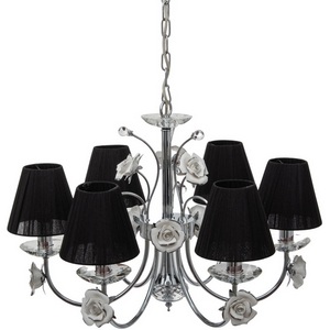 Изображение товара Подвесная люстра 2031/6 (chrome) Abrasax с розой