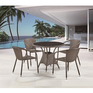 Изображение товара Комплект плетеной мебели Afina T197ANS-W53/Y137C-W53 Brown 4Pcs