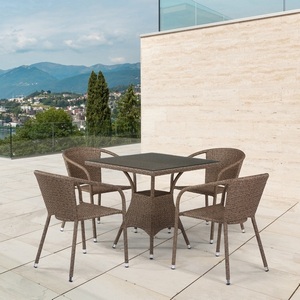Изображение товара Комплект мебели из иск. ротанга Afina T197BT/Y137C-W56 Light brown (4+1)