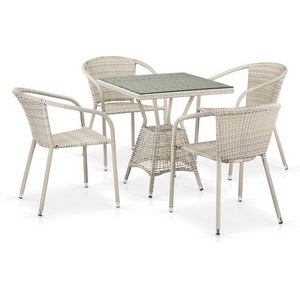 Изображение товара Комплект плетеной мебели Afina T706/Y137C-W85 Latte 4Pcs