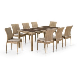 Изображение товара Комплект плетеной мебели Afina T365/Y380B-W65 Light Brown (8+1)
